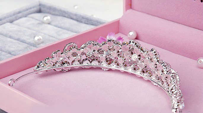 Luxury Elegant Flower Rhinestone Bridal Crown Hairwear Wedding Dress Bride Headband Hair Accessories