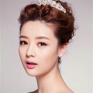 Luxury Elegant Flower Rhinestone Bridal Crown Hairwear Wedding Dress Bride Headband Hair Accessories