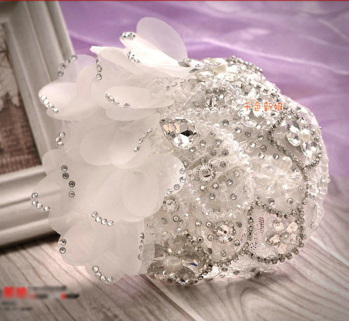 Luxury Rhinestone Lace Flower Tassel Hairwear Hats Wedding Bride Headband Bridal Hair Accessories