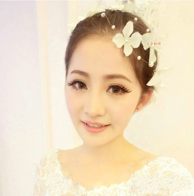 Pearl Flower Handmade Hairwear Wedding Bride Headband Bridal Hair Accessories