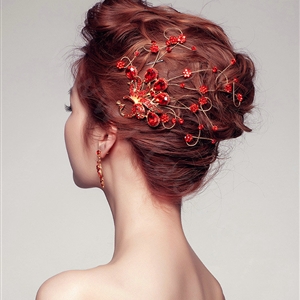Pretty Bling Diamond Phoenix Bridal Hair Comb Classic Costume Cheongsam Wedding Bride Hair Accessories