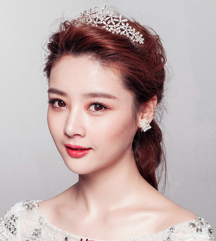 Quality Flower Rhinestone Bridal Classic Crown Hairwear Wedding Dress Bride Headband Hair Accessories