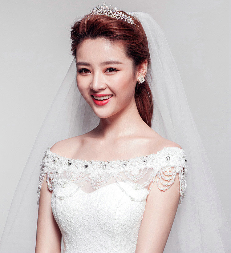 Quality Flower Rhinestone Bridal Classic Crown Hairwear Wedding Dress Bride Headband Hair Accessories