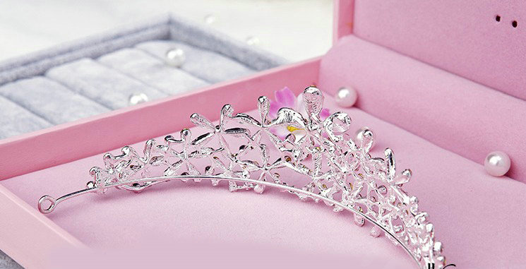 Quality Flower Rhinestone Bridal Classic Crown Hairwear Wedding Dress Bride Headband Hair Accessories