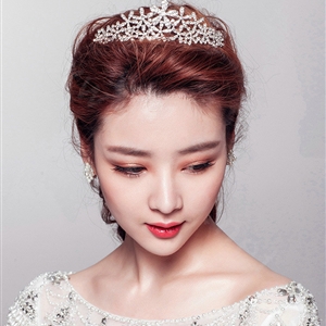 Quality Flower Rhinestone Bridal Classic Crown Hairwear Wedding Dress Bride Headband Hair Accessories