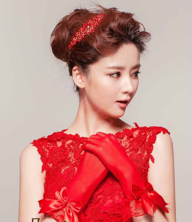 Unique Bling Crystal Bridal Crown Vintage Cheongsam Wedding Bride Headband Hair Accessories