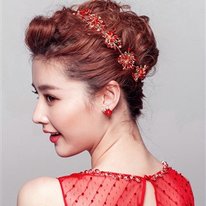 Unique Bling Crystal Butterfly Bridal Hairwear Vintage Cheongsam Wedding Bride Headband Hair Accessories