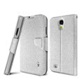 IMAK golden silk book leather Case support flip Holster Cover for Samsung Galaxy Note 4 N9100 - Sliver
