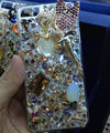 S-warovski crystal cases Bling Ballet girl diamond cover for iPhone 7 - Gold