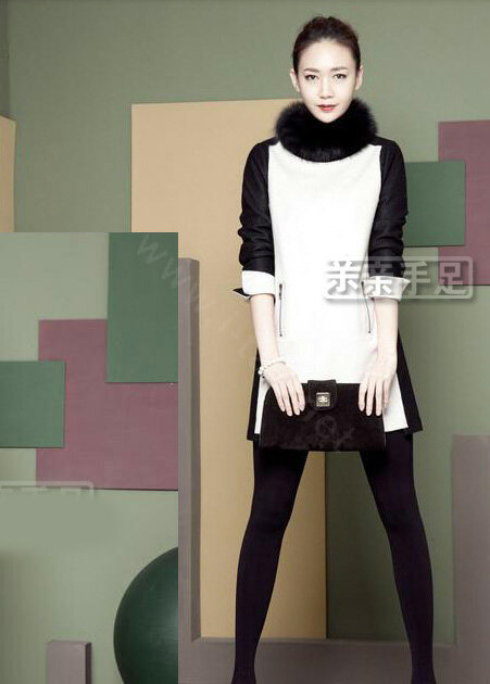 Fashion Short Fox Fur Scarf Women Winter Warm Neck Wrap Muffler Fox Fur Collar - Black