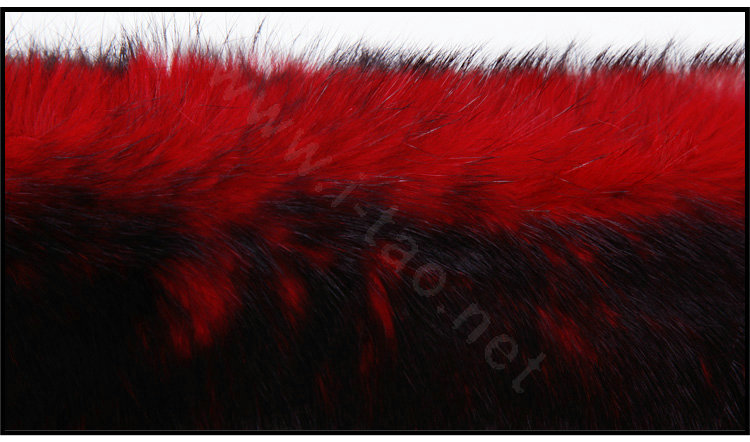 Top Grade Jacquard Weave Wool Thicken Shawls Rex Rabbit Fur Scarf Women Pashmina Cape - Red