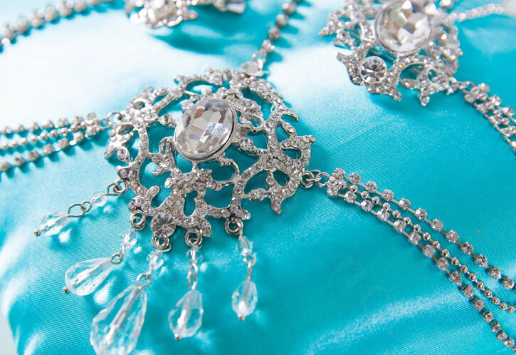 Elegant Wedding Bohemia Headdress Jewelry Crystal Beads Tassel Bridal Headband Hair Accessories