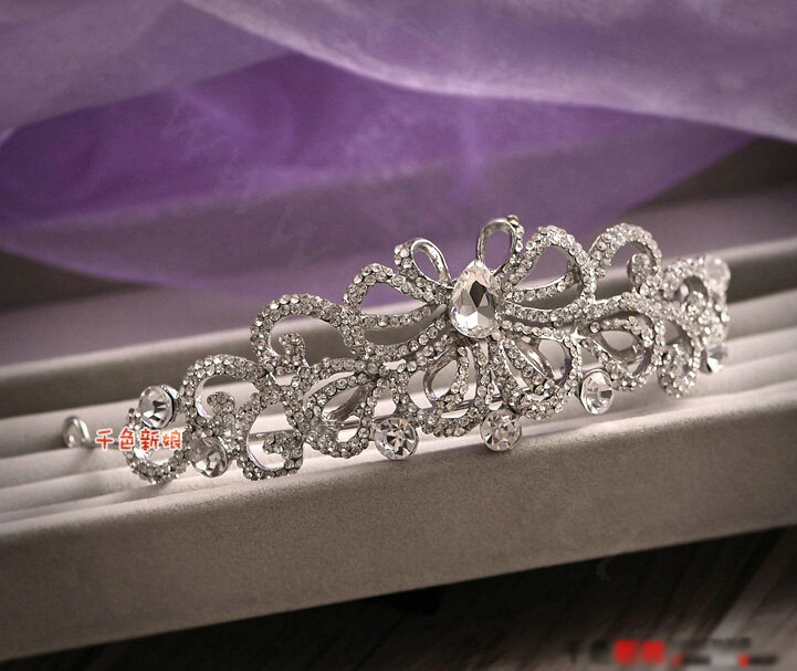 Elegant Wedding Jewelry Sets for Bridal Crystal Butterfly Tiara & Earrings & Rhinestone Necklace