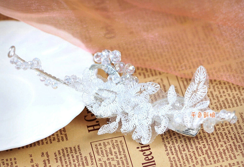Elegant Wedding Jewelry Sets for Bridal Crystal Flower Tiara & Earrings & Rhinestone Necklace