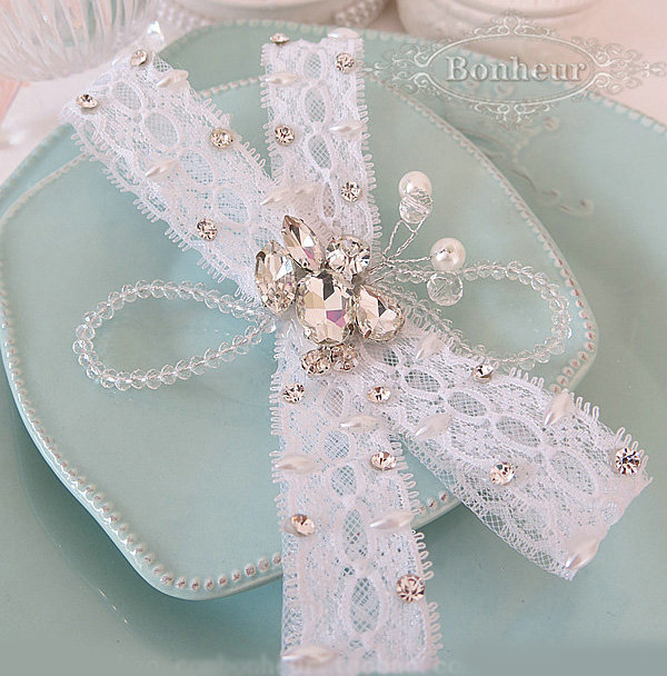High Quality Crystal beads Bridal Hairwear Lace Bowknot Hair Clip Wedding Hair Accessories