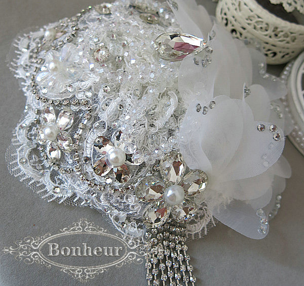 Luxury Pearl Crystal Bridal Hairwear Lace Flower Tassel Hair Headband Wedding Hair Accessories
