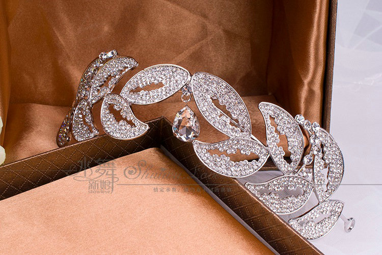Luxury Retro Wedding Jewelry Baroque Crystal Large Tiaras Bridal Rhinestone Crown Hair Accessories