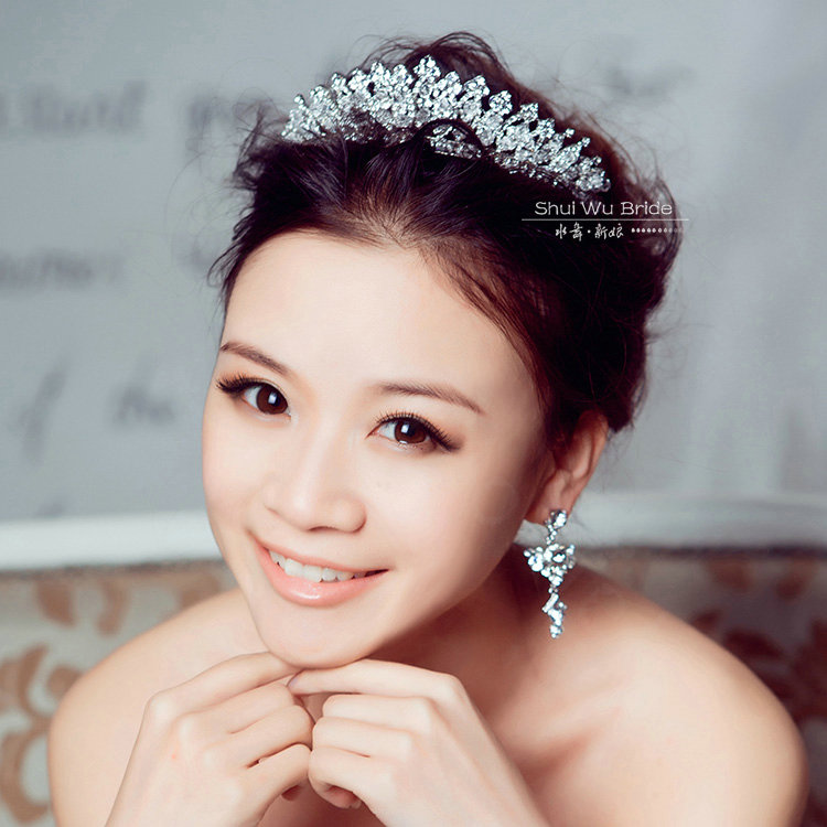 Luxury Retro Wedding Jewelry Crystal Beads Tiaras Bridal Rhinestone Hair Headband Accessories