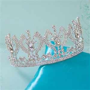 Luxury Retro Wedding Jewelry Large Crystal Tiaras Bridal Rhinestone Crown Hair Accessories