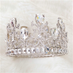 Luxury Wedding Jewelry Crystal Large Domain Tiaras Bridal Rhinestone Crown Hair Accessories