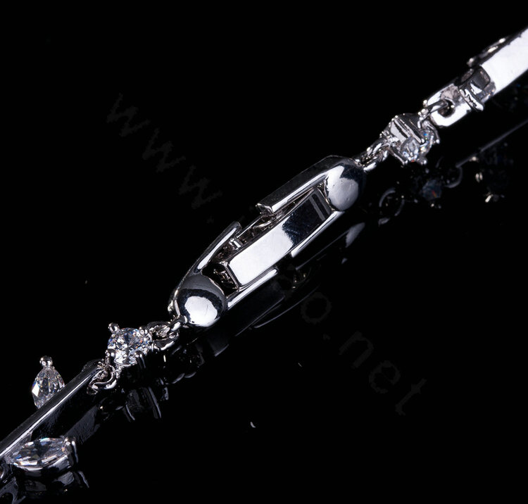 Simple Elegant Banquet Wedding Jewelry Sets Flower Diamond Earrings & Bridal Zircon Pendant Necklace