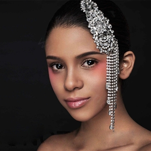 Elegant Wedding Headdress Crystal Flower Rhinestone Tassel Bridal Headband Hair Accessories