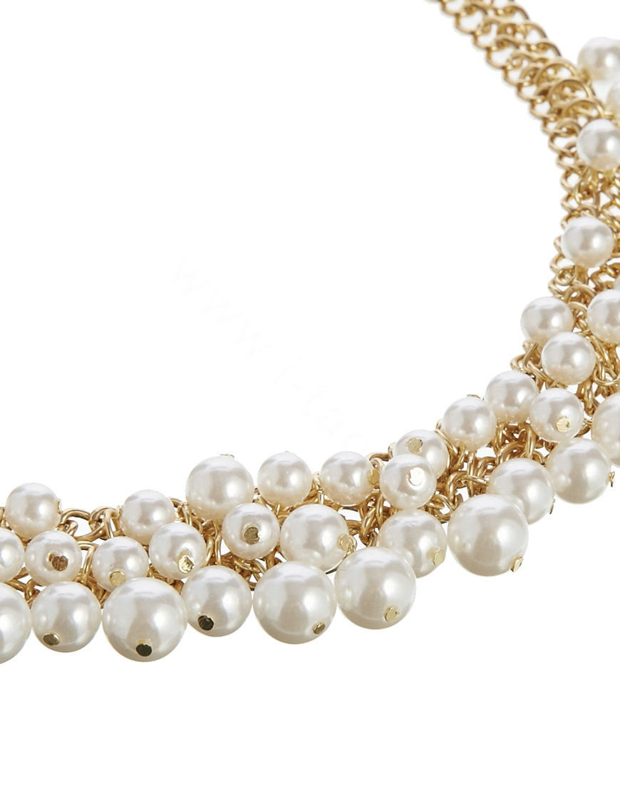 Exaggeration Fashion Woman Alloy Chain Multilayer Pearl Tassel Elastic Headband Hair Accessories