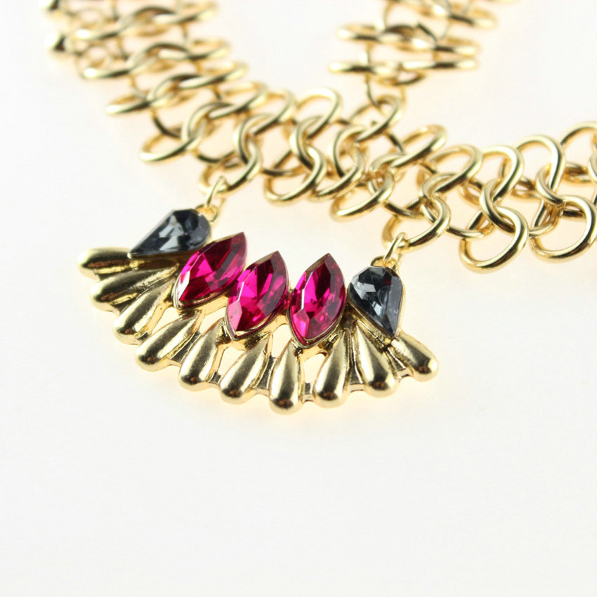 Retro Bohemia Woman Rhinestones Tassel Copper Beads Alloy Chain Elastic Hair Band Accessories