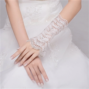 Korea Retro Lace Flower Bridal Wristlet Wedding Dress Rhinestone Crystal Bracelet Chain Accessories