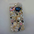 Bling S-warovski crystal cases Spider diamond cover for iPhone 6S Plus - White