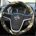 Calssic Man Camo Flax Car Steering Wheel Covers 15 inch 38CM Four Seasons General - Yellow