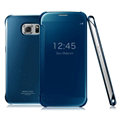 IMAK Mirror Smart Leather Cases Holster Protective Covers for Samsung Galaxy S6 G920F G9200 - Blue