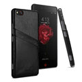 IMAK Sagacity Leather Cases Holster Covers Shell for ZTE Nubia Z9 NX508J - Black