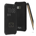IMAK Smart Dot Matrix Flip Leather Cases for HTC One M9 - Black