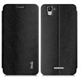 IMAK Squirrel Lines Leather Cases Support Holster Covers for Coolpad Note 8670 - Black