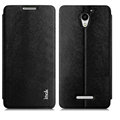 IMAK Squirrel Lines Leather Cases Support Holster Covers for Coolpad S6 9190L - Black