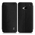 IMAK Squirrel Lines Leather Cases Support Holster Covers for HTC One 802w 802t 802d - Black