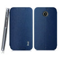 IMAK Squirrel Lines Leather Cases Support Holster Covers for Motorola X X+1 XT1085 XT1097 - Blue