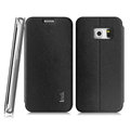 IMAK Squirrel Lines Leather Cases Support Holster Covers for Samsung Galaxy S6 Edge G9250 - Black