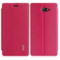 IMAK Squirrel Lines Leather Cases Support Holster Covers for Sony Xperia M2 S50H - Rose