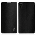 IMAK Squirrel Lines Leather Cases Support Holster Covers for Sony Xperia T3 M50W D5103 - Black