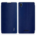 IMAK Squirrel Lines Leather Cases Support Holster Covers for Sony Xperia T3 M50W D5103 - Blue