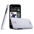 Slim IMAK Water Jade Soft Shell for HTC Desire 608t - White