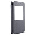 Nillkin Sparkle Flip Leather Case Book Holster Covers for Huawei Ascend G7 - Black