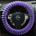 Discount Auto Steering Wheel Covers Velvet 15 Inch 38CM - Purple