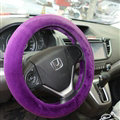 Discount Car Steering Wheel Covers Velvet 15 Inch 38CM - Purple