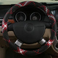 Colorful Car Steering Wheel Covers Ice Silk 15 Inch 38CM - Black
