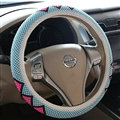 High Quality Beaded Car Steering Wheel Cover 15 Inch 38CM - Blue