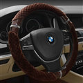 Unique Auto Steering Wheel Wrap Velvet 15 Inch 38CM - Brown