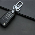 Cheap Genuine Leather Auto Key Bags Fold for Audi A8 - Black
